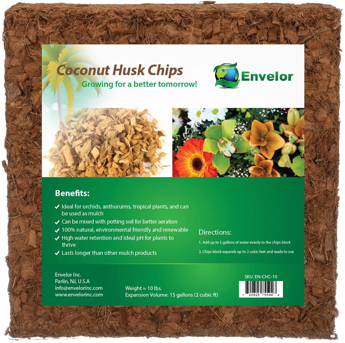 Envelor Coco Coir Husk Chips