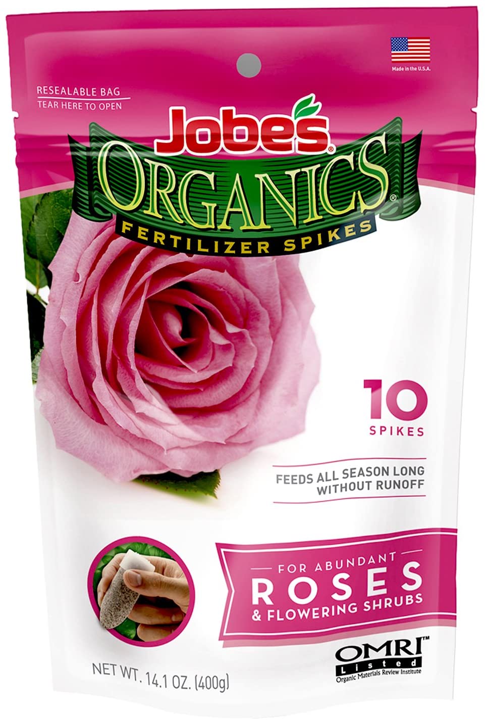 Jobe's Organics Rose & Flower Fertilizer Spikes