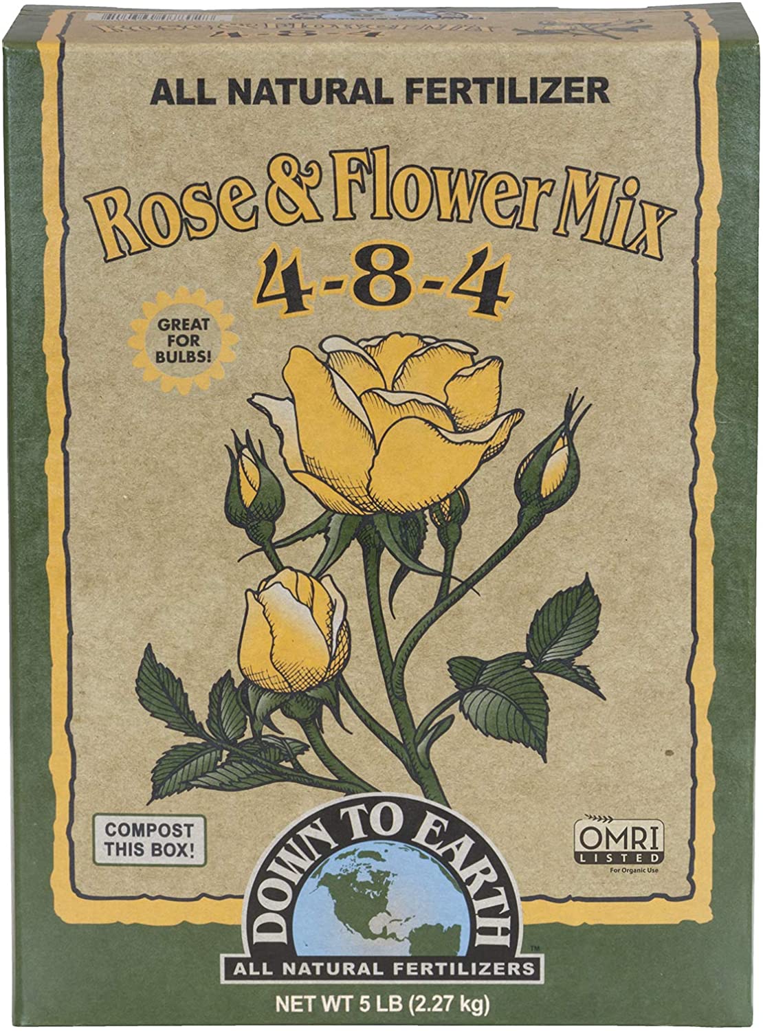  Down to Earth Organic Rose & Flower Fertilizer