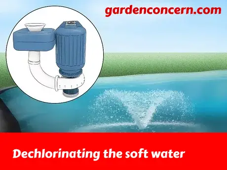 Dechlorinating the soft water